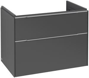 VILLEROY & BOCH VERITY EXCLUSIVE skříňka pod umyvadlo 77,2x47,8x57,6 cm, 2 zásuvky, Graphite