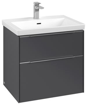 VILLEROY & BOCH VERITY EXCLUSIVE skříňka pod umyvadlo 77,2x47,8x57,6 cm, 2 zásuvky, Graphite C26000VR Obrázek - fotka