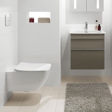 VILLEROY & BOCH VENTICELLO závěsné WC, DirectFlush splachování, CeramicPlus, alpská bílá 4611R0R1 Obrázek - fotka