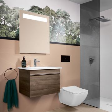 VILLEROY & BOCH VENTICELLO závěsné WC, DirectFlush splachování, CeramicPlus, alpská bílá 4611R0R1 Obrázek - fotka