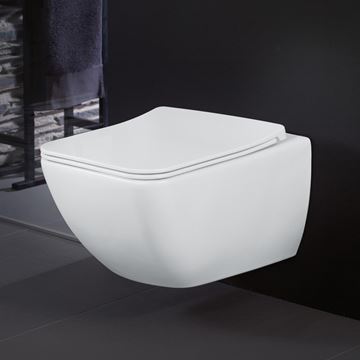 VILLEROY & BOCH VENTICELLO závěsné WC, se SoftClosing sedátkem, DirectFlush splachování, alpská bílá 4611RL01 Obrázek - fotka