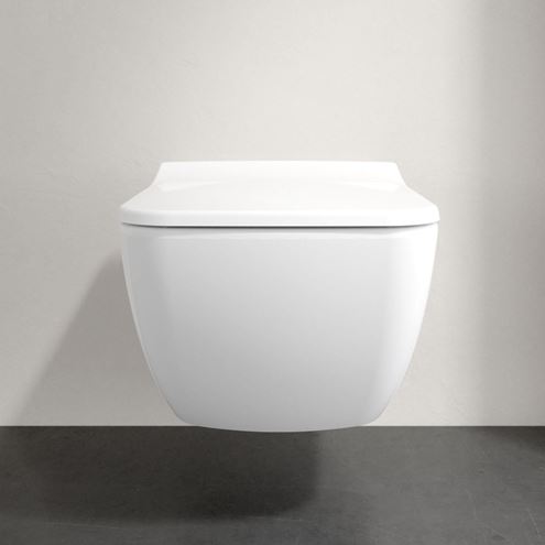 VILLEROY & BOCH VENTICELLO závěsné WC, se SoftClosing sedátkem, DirectFlush splachování, alpská bílá 4611RS01 Obrázek - fotka
