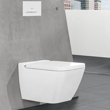 VILLEROY & BOCH FINION WC závěsné WC, DirectFlush splachování, CeramicPlus, alpská bílá 4664R0R1 Obrázek - fotka