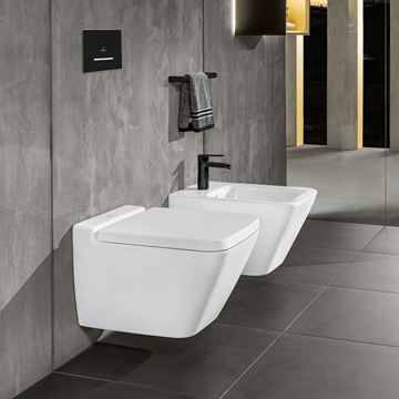 VILLEROY & BOCH FINION WC závěsné WC, DirectFlush splachování, CeramicPlus, alpská bílá 4664R0R1 Obrázek - fotka