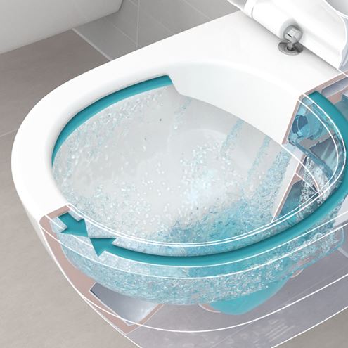 VILLEROY & BOCH FINION WC závěsné WC, DirectFlush splachování, CeramicPlus, alpská bílá 4664R0R1 Obrázek - fotka