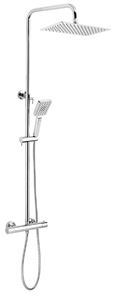 NOVASERVIS METALIA 54 sprchový set s termostatickou baterií, horní sprcha, ruční sprcha se 3 proudy, tyč, hadice, chrom