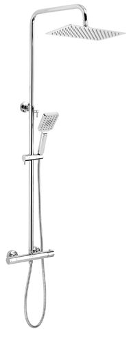 NOVASERVIS METALIA 54 sprchový set s termostatickou baterií, horní sprcha, ruční sprcha se 3 proudy, tyč, hadice, chrom SET034/TER,0 Obrázek - Hlavní obrázek