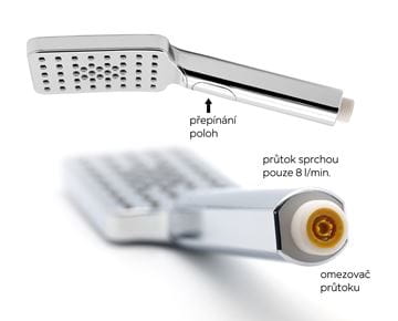 NOVASERVIS METALIA 54 sprchový set s termostatickou baterií, horní sprcha, ruční sprcha se 3 proudy, tyč, hadice, chrom SET034/TER,0 Obrázek - fotka
