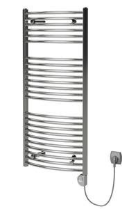 ISAN MELODY GRENADA RADIUS ELEKTRO koupelnový radiátor 1135/450, topná tyč s regulátorem, chrom