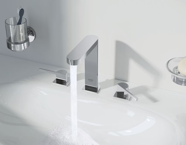 GROHE ESSENTIALS nástěnný pohárek, sklo, chrom 40447001 Obrázek - fotka