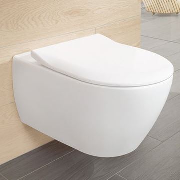 VILLEROY & BOCH SUBWAY 2.0 závěsné WC, se SoftClosing sedátkem, DirectFlush splachování, CeramicPlus, alpská bílá 5614R2R1 Obrázek - fotka