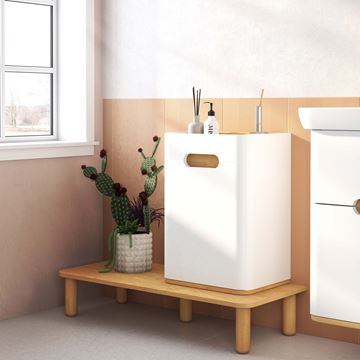 VITRA SENTO nízká skříňka 40x29,5x58 cm, 1 dvířka, panty vlevo, matná bílá 60882 Obrázek - fotka