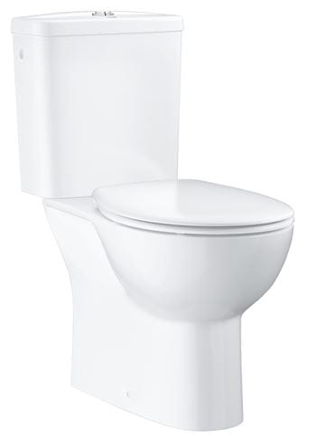 GROHE BAU CERAMIC WC kombi, se SoftClose sedátkem, Rimless splachování, spodní odpad, Dual-Flush, boční napouštění, alpská bílá 39346000 Obrázek - Hlavní obrázek