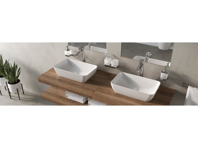 RAVAK 10° TD 220 držák kartáčků s pohárky, nástěnný, sklo, chrom X07P322 Obrázek - fotka