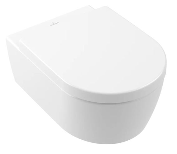 VILLEROY & BOCH AVENTO závěsné WC, se SoftClosing sedátkem, DirectFlush splachování, CeramicPlus, alpská bílá 5656HRR1 Obrázek - Hlavní obrázek