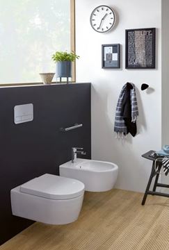 VILLEROY & BOCH AVENTO závěsné WC, se SoftClosing sedátkem, DirectFlush splachování, CeramicPlus, alpská bílá 5656HRR1 Obrázek - fotka