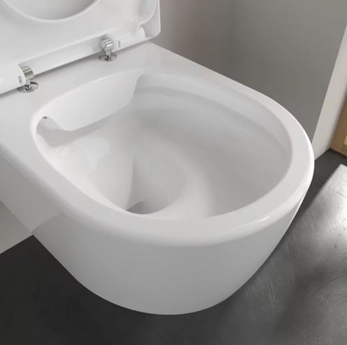 VILLEROY & BOCH AVENTO závěsné WC, se SoftClosing sedátkem, DirectFlush splachování, CeramicPlus, alpská bílá 5656HRR1 Obrázek - fotka