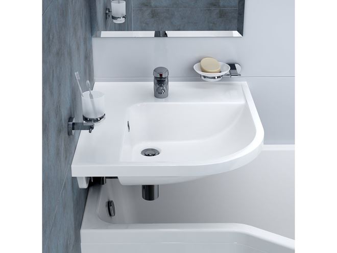 RAVAK CHROME CR 210 držák kartáčků s pohárkem, nástěnný, sklo, chrom X07P188 Obrázek - fotka