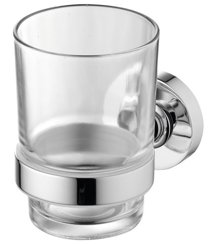 IDEAL STANDARD IOM nástěnný pohárek, kov/čiré sklo, chrom A9121AA Obrázek - Hlavní obrázek