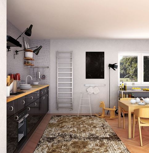 ISAN MELODY GRADDA INOX koupelnový radiátor 1740/500, klasické připojení, nerez DXGR18400500SK81- Obrázek - fotka