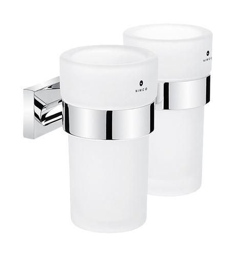 NIMCO KEIRA nástěnné pohárky, sklo, chrom KE 22058DW-26 Obrázek - Hlavní obrázek