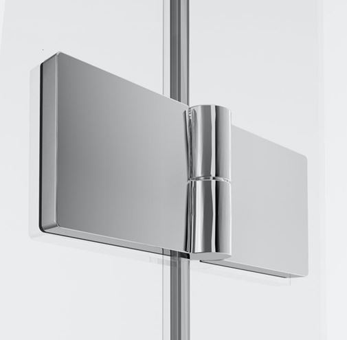HÜPPE SOLVA sprchové dveře 120x200 cm, skládací, pravé, stříbrná lesklá/sklo čiré S20606.092.321 Obrázek - fotka