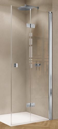 HÜPPE SOLVA sprchové dveře 120x200 cm, skládací, pravé, stříbrná lesklá/sklo čiré S20606.092.321 Obrázek - Hlavní obrázek