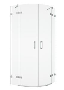 RONAL PUR PU4 sprchový kout 90x200 cm, R500, křídlové dveře, aluchrom/čiré sklo
