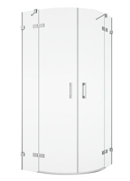 RONAL PUR PU4 sprchový kout 90x200 cm, R500, křídlové dveře, aluchrom/čiré sklo