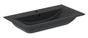 IDEAL STANDARD CONNECT AIR umyvadlo 84 cm, s otvorem pro baterii a přepadem, matná černá