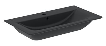 IDEAL STANDARD CONNECT AIR umyvadlo 84 cm, s otvorem pro baterii a přepadem, matná černá