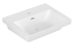 VILLEROY & BOCH SUBWAY 3.0 umyvadlo 55 cm, s otvorem pro baterii a přepadem, alpská bílá