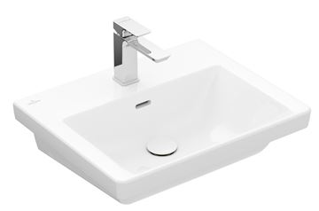 VILLEROY & BOCH SUBWAY 3.0 umyvadlo 55 cm, s otvorem pro baterii a přepadem, alpská bílá 4A705501 Obrázek - fotka