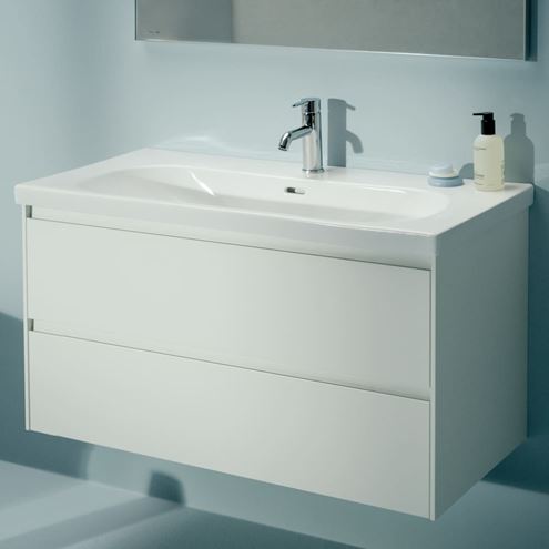LAUFEN LUA umyvadlo 80 cm, s otvorem pro baterii a přepadem H8100870001041 Obrázek - fotka