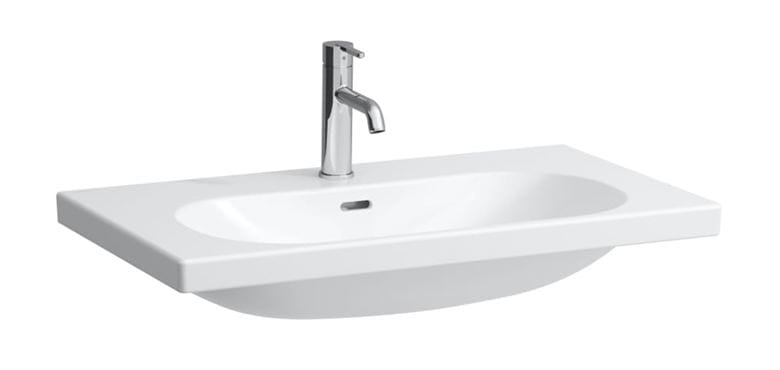 LAUFEN LUA umyvadlo 80 cm, s otvorem pro baterii a přepadem H8100870001041 Obrázek - fotka