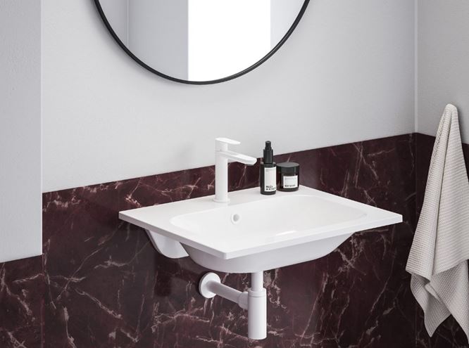 RAVAK ELEGANTA umyvadlová stojánková baterie, EcoFlow, matná bílá X070253 Obrázek - fotka