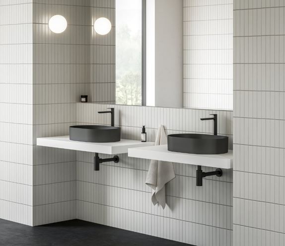 RAVAK ELEGANTA umyvadlová stojánková baterie, EcoFlow, matná černá X070291 Obrázek - fotka