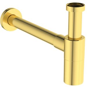 IDEAL STANDARD designový sifon k umyvadlu DN32, s převlečnou maticí 5/4, kartáčované zlato