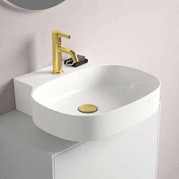 IDEAL STANDARD JOY umyvadlová stojánková baterie, s odtokovou soupravou, brushed gold BC775A2 Obrázek - fotka