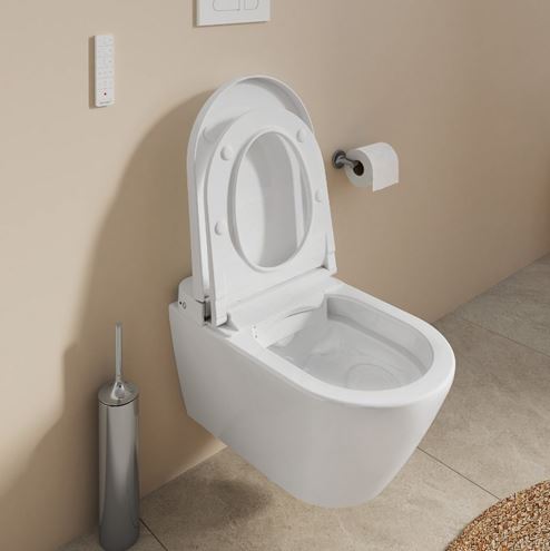 DURAVIT SENSOWASH D-NEO závěsné WC compact, s bidetovým SoftClose sedátkem, Rimless splachování, HygieneGlaze 654000012004300 Obrázek - fotka