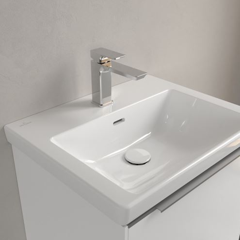 VILLEROY & BOCH SUBWAY 3.0 umyvadlo 55 cm, s otvorem pro baterii a přepadem, alpská bílá 4A70F401 Obrázek - fotka