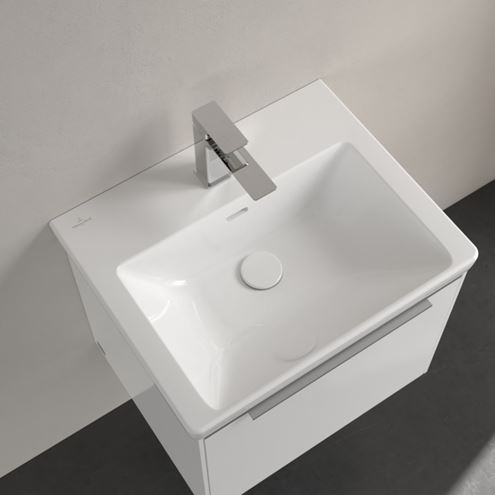 VILLEROY & BOCH SUBWAY 3.0 umyvadlo 55 cm, s otvorem pro baterii a přepadem, alpská bílá 4A70F401 Obrázek - fotka