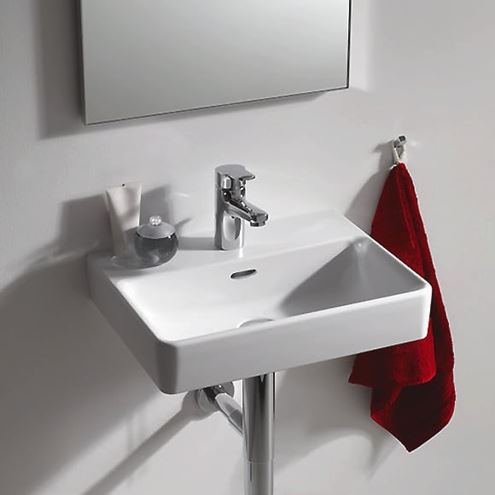 LAUFEN MEDA umývátko 45 cm, s otvorem pro baterii a přepadem H8151110001041 Obrázek - fotka