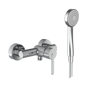 LAUFEN LUA sprchový set s baterií, ruční sprcha, hadice, chrom
