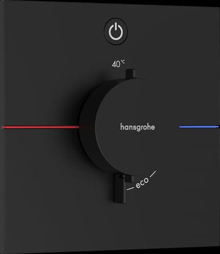 HANSGROHE SHOWERSELECT COMFORT E podomítková termostatická baterie, matná černá 15571670 Obrázek - Hlavní obrázek