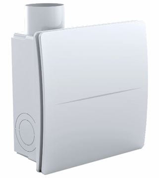 AERAULIQA QXD T radiální ventilátor 75 mm, nástěnný/stropní, s časovačem a zpětnou klapkou