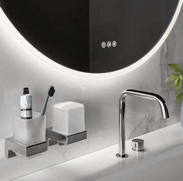 EMCO PURE zrcadlo 79 cm, s osvětlením, s regulací teploty světla, s regulací stmívání, se senzorem 441130808 Obrázek - fotka