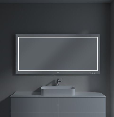 VILLEROY & BOCH FINION zrcadlo 160x75 cm, s osvětlením, s regulací teploty světla F6001600 Obrázek - fotka