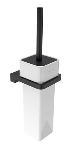 NIMCO MAYA WC kartáč, nástěnný, keramika, černá/bílá MAC 29094K-90 Obrázek - Hlavní obrázek