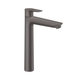 HANSGROHE TALIS E umyvadlová stojánková baterie, s odtokovou soupravou, EcoSmart, kartáčovaný černý chrom